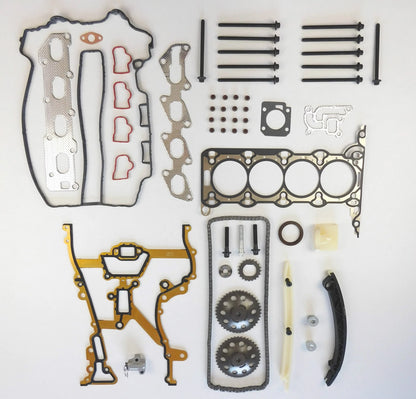 Head gasket set bolts timing chain kit for Opel Astra Corsa Combo