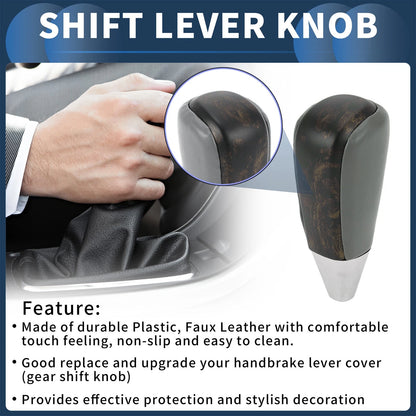 Automatic Gear Shift Knob Faux Leather for Toyota Land Cruiser (2016–2021)