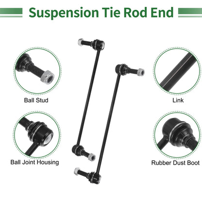 6pcs Front Suspension Tie Rod Ends for Ford Explorer (2002-2010)