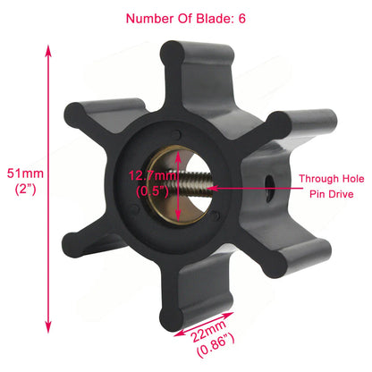 Flexible Impeller Kit for JABSCO Johnson 500116/09-1026B/24880194