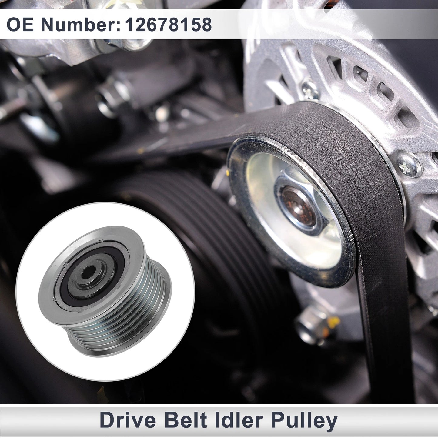 Drive Belt Idler Pulley Steel 1 x for Buick Lacrosse (2018–2019)