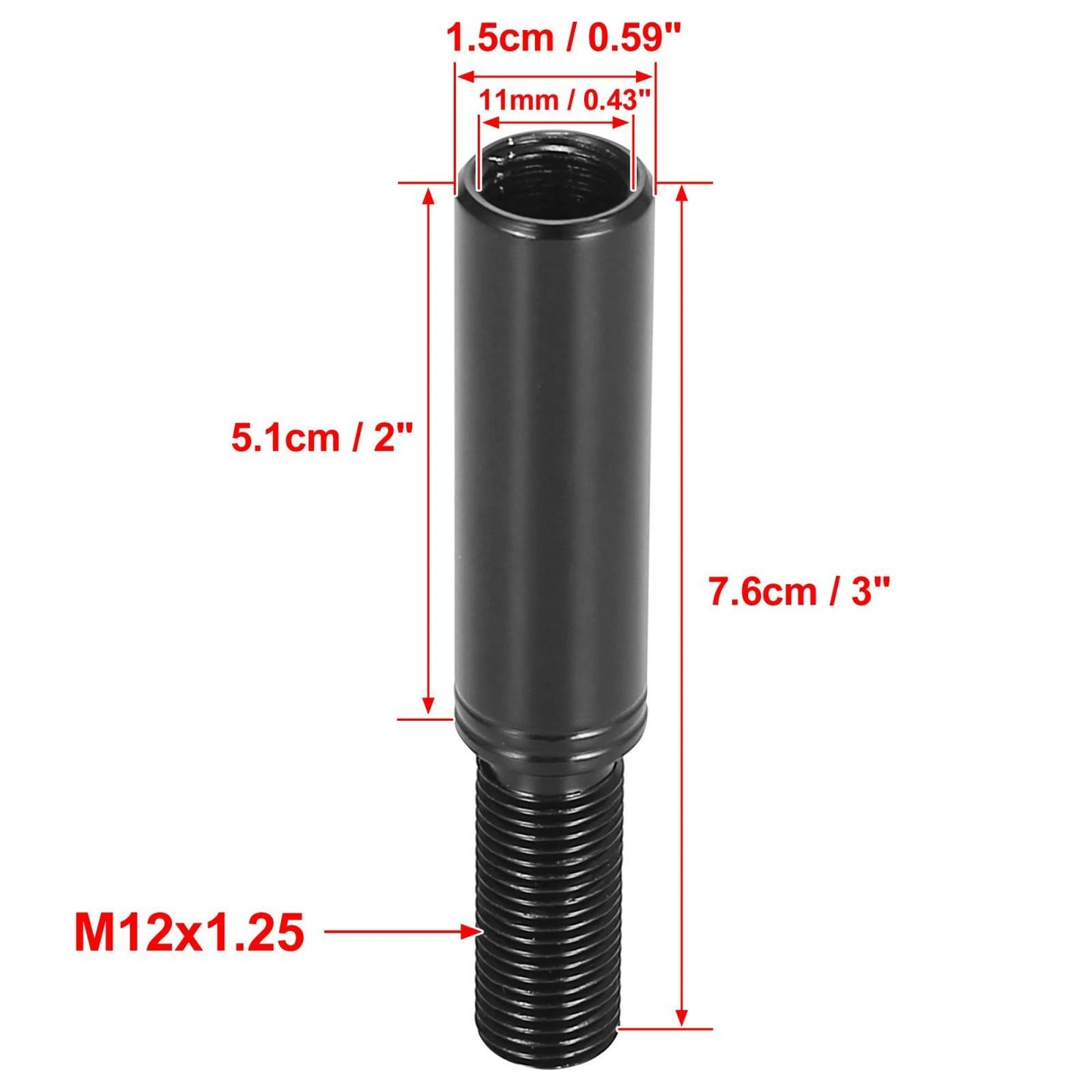 Aluminum Gear Shift Knob Extender Extension Lever for Subaru WRX