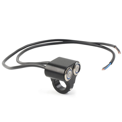 LED Motor Switch ON/OFF Headlight Fog Light Handlebar 22mm 7/8" for Motorcycle
