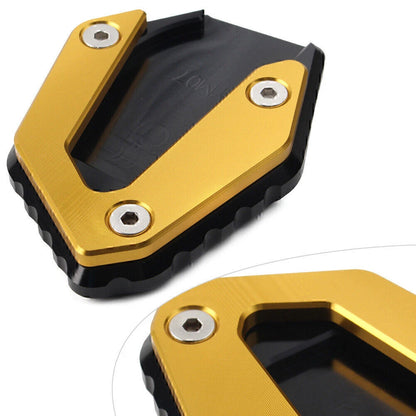 Gold Kickstand Side Stand Enlarger Foot Plate for Yamaha MT-07 FZ-07 (2014-21)