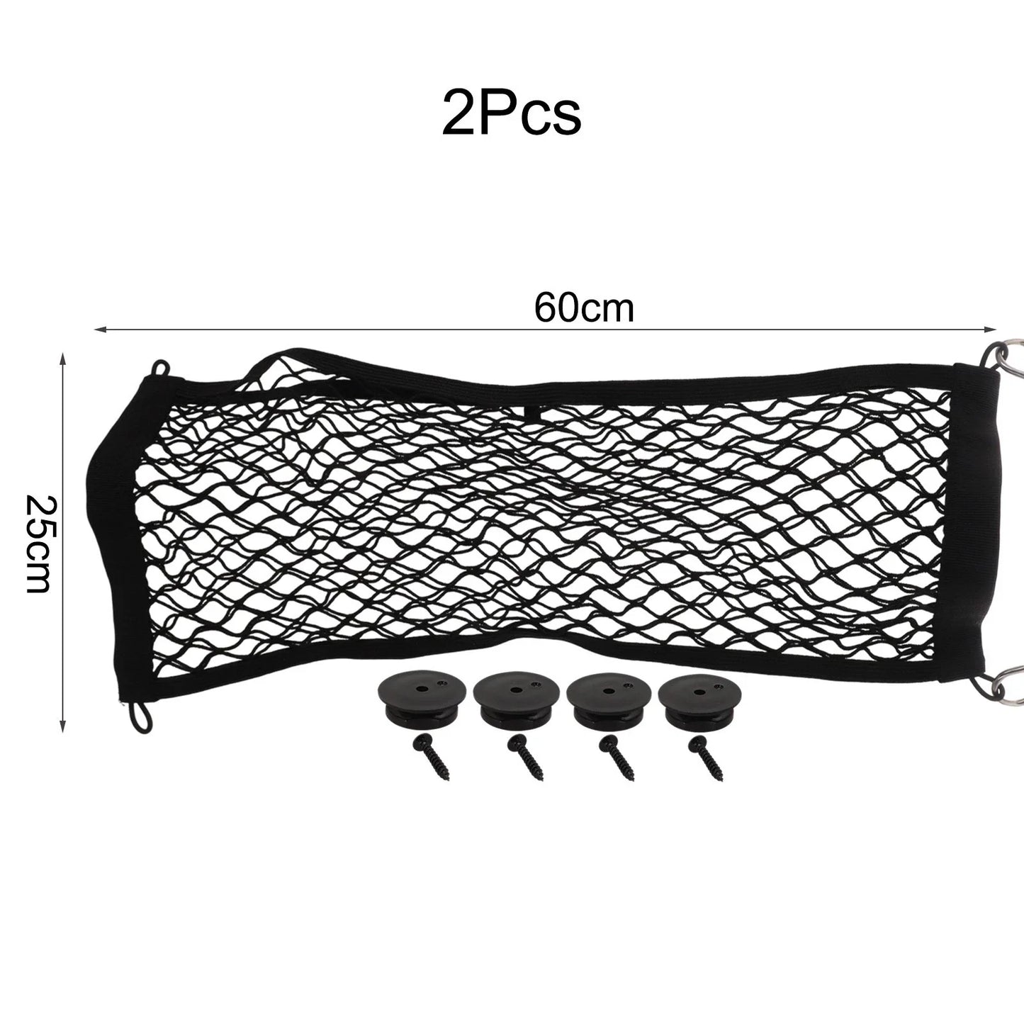 Oversized RV Car Storage Boat Cargo Pocket Organizer Frame Mesh Bag