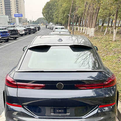 2 x Rear Boot Spoiler Lip for BMW X6 G06 (2019-2024) Carbon Fiber Look