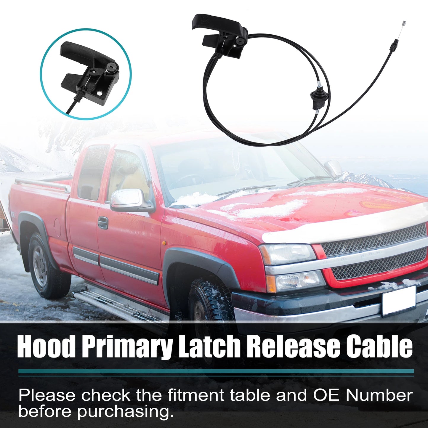 Hood Release Cable for Chevrolet/GMC (1999 - 2007)