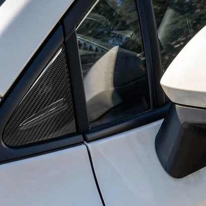 Carbon Fiber Front Window A Pillar Triangular Trim For Toyota GR Corolla 23-25