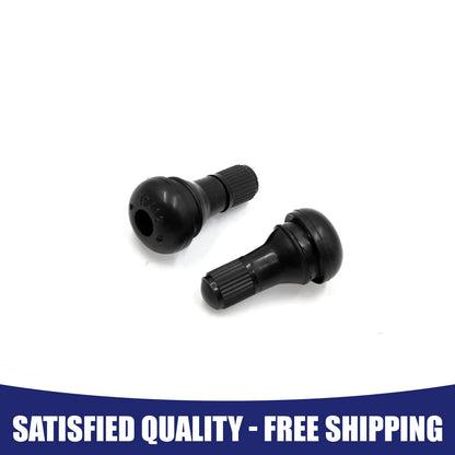 2 x Rubber Motorcycle Tubeless Tire Valve Stems with Dust Cap for Universal