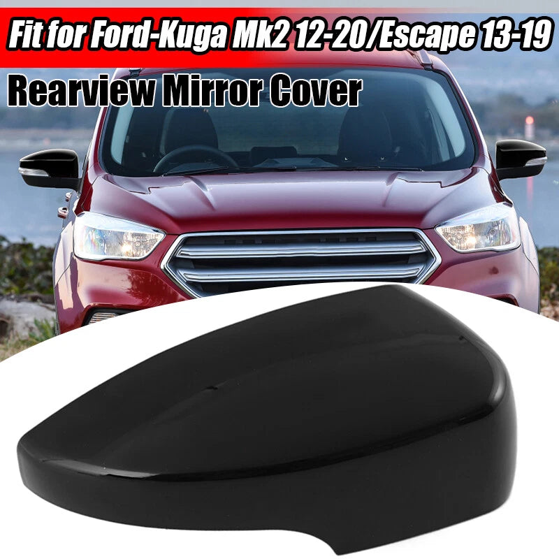 Wing Mirror Cover Cap Assembly Right Side Black for Ford Kuga Escape (2013-2019)