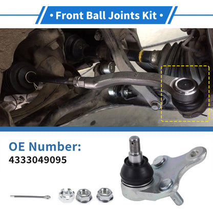 2 x Front Lower Ball Joints for Toyota Camry (2017–2022)