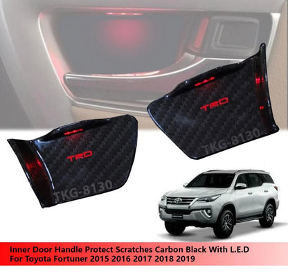 Door Handle LED Carbon Black for Toyota Fortuner (2015-2019)