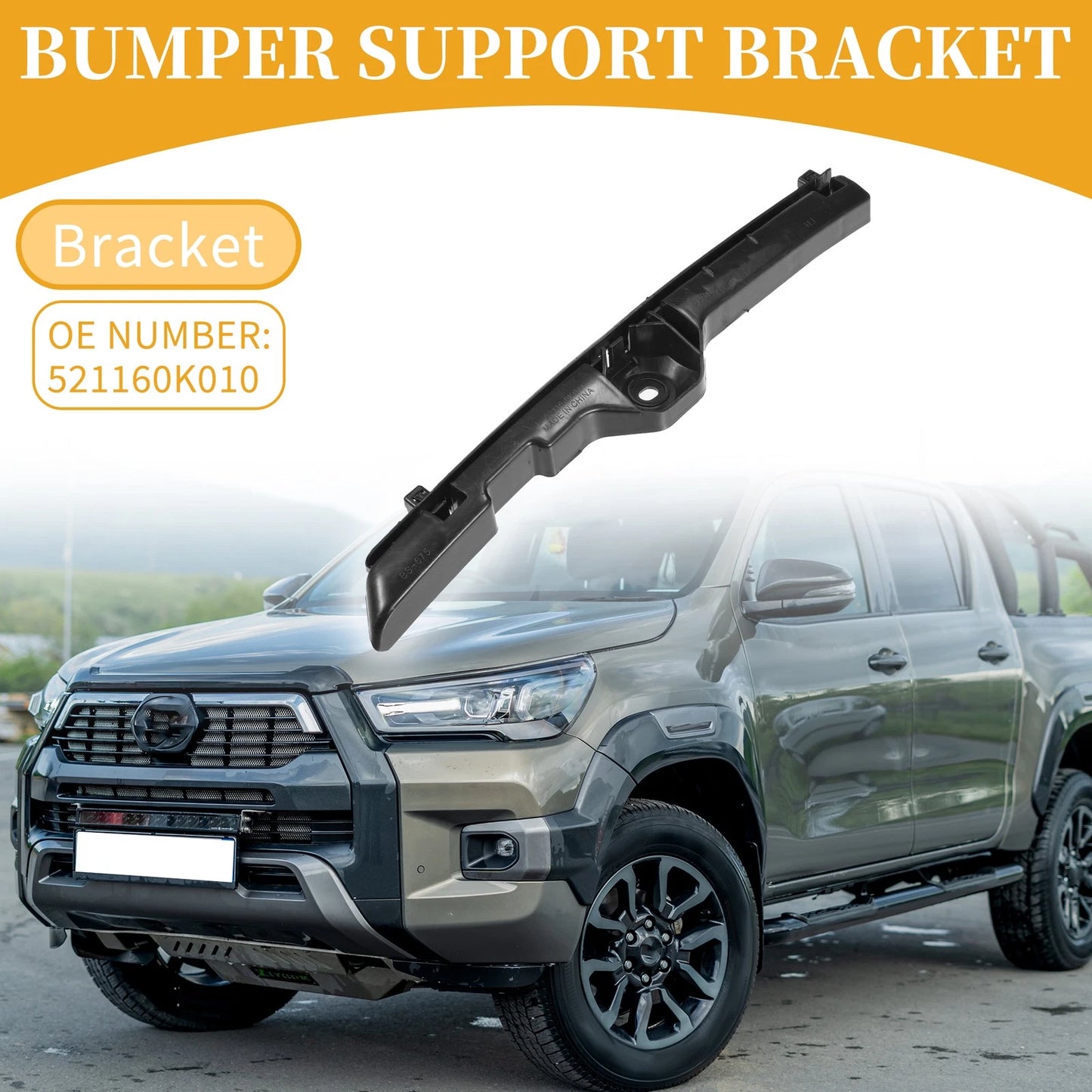 Front Bumper Support Bracket for Toyota Hilux (2005-2009) - 1 x Piece