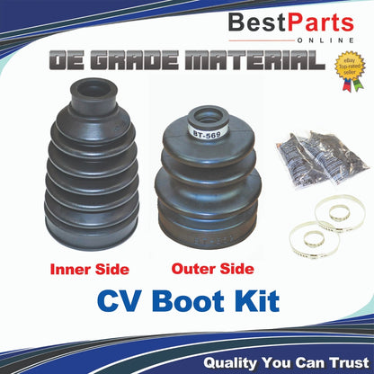 CV Axle Boot Kit 2 x Inner & Outer for Jeep Patriot Compass (2007–2017)