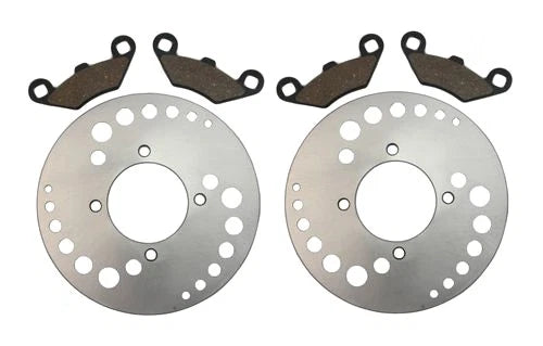 2 x Front Disc Rotors & Semi-Metal Pads for Polaris Outlaw 500 (2006–2007)