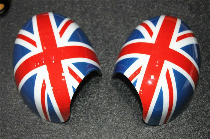 Union Jack Side Mirror Cover Cap Manual Folding For MINI Cooper R55 R60 R56