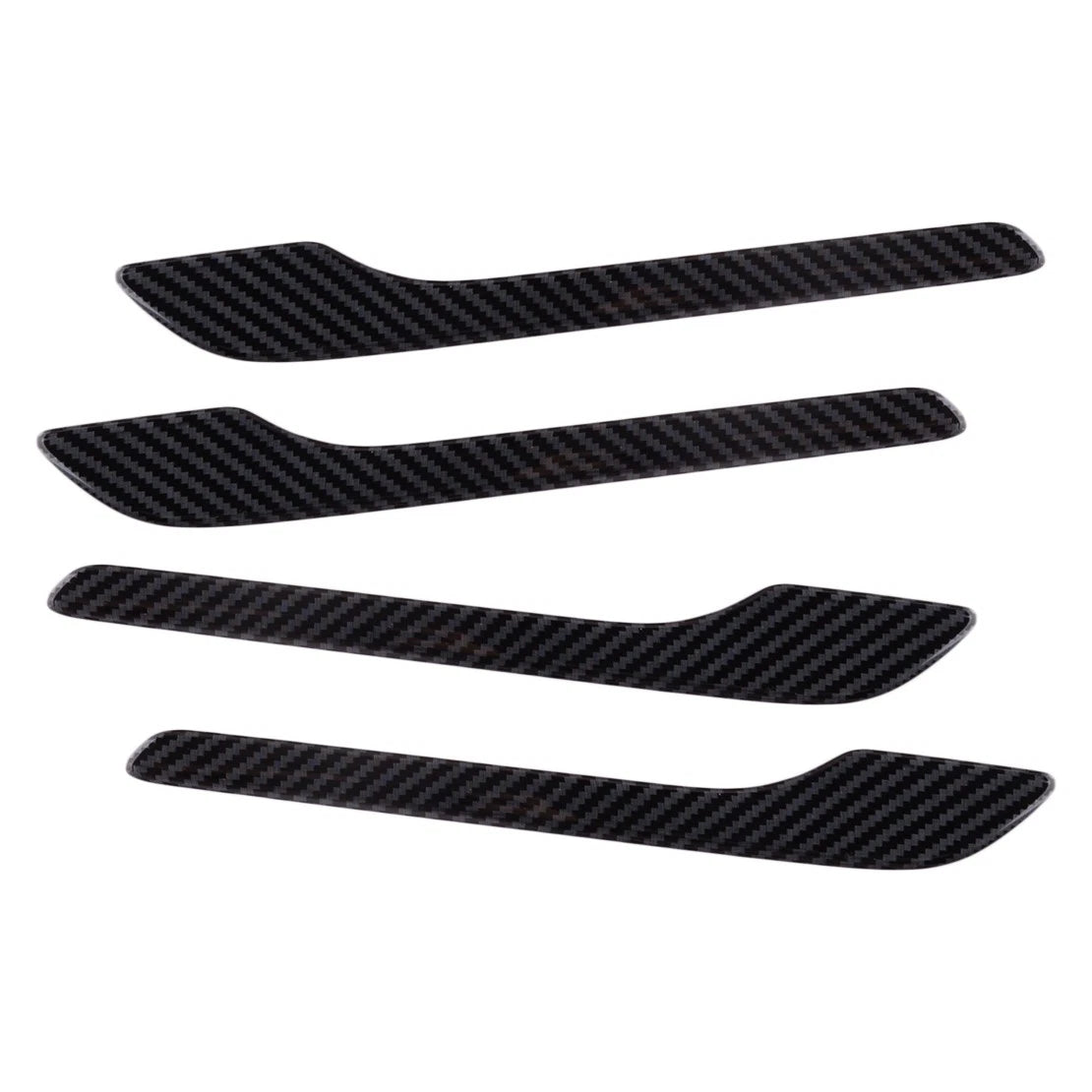 Carbon Fiber Style Side Handle Cover Trim for Tesla Model Y, Model 3 (2020-2023)