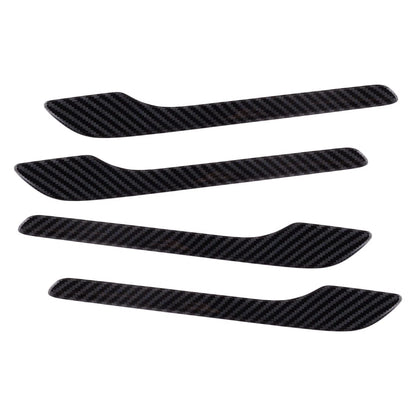 Carbon Fiber Style Side Handle Cover Trim for Tesla Model Y, Model 3 (2020-2023)