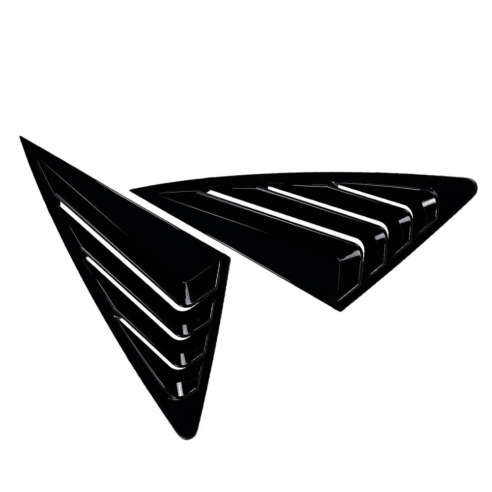 Rear Window Louvers Cover for Audi Q3 F3 Sportback (2019-2024) Black