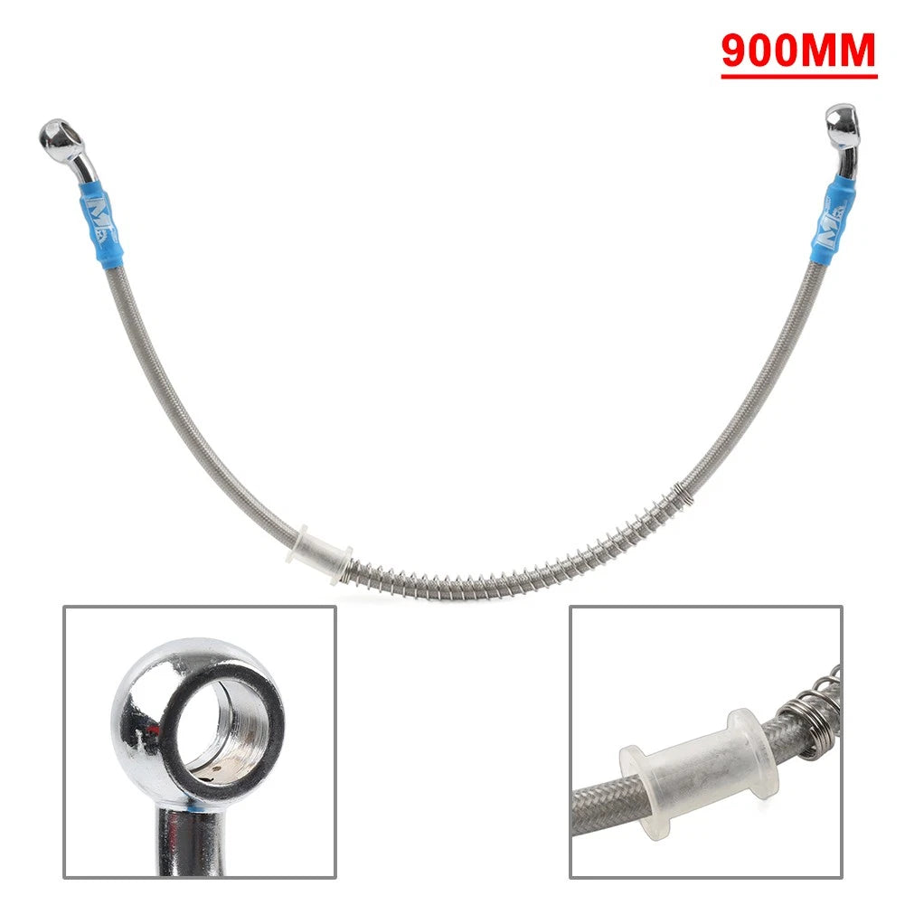 90cm Braided Steel Brake Clutch Oil Hose Line for Motorcycle