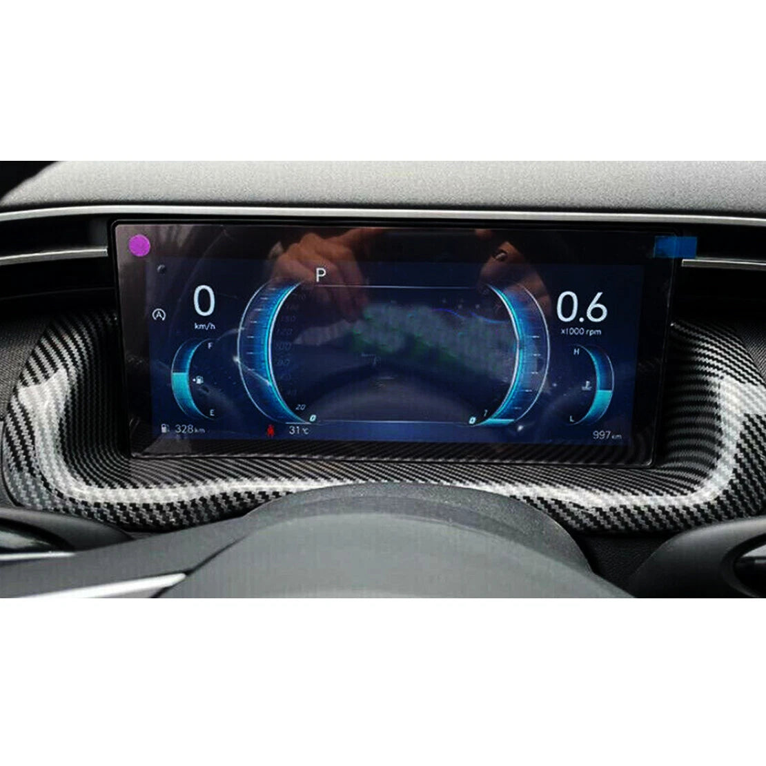 Carbon Dashboard Panel Frame Cover for Hyundai Santa Cruz (2022-2023)