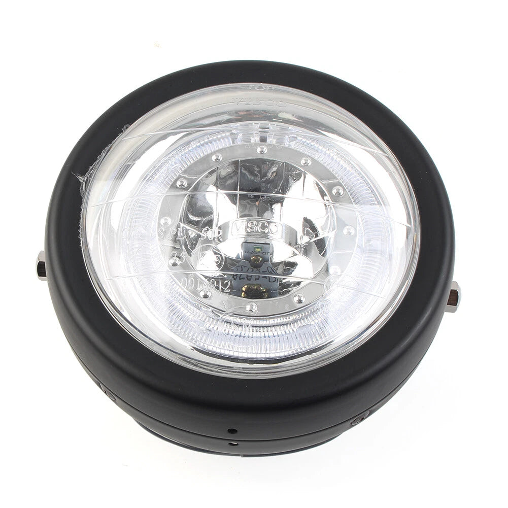 5-3/4" Switchback LED Halo DRL Angel Eye Headlight for Make & Model