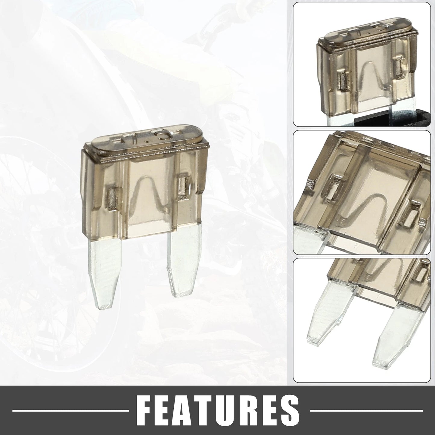 7.5A Mini Blade Style Fuse Set with 16 AWG Holder for Car