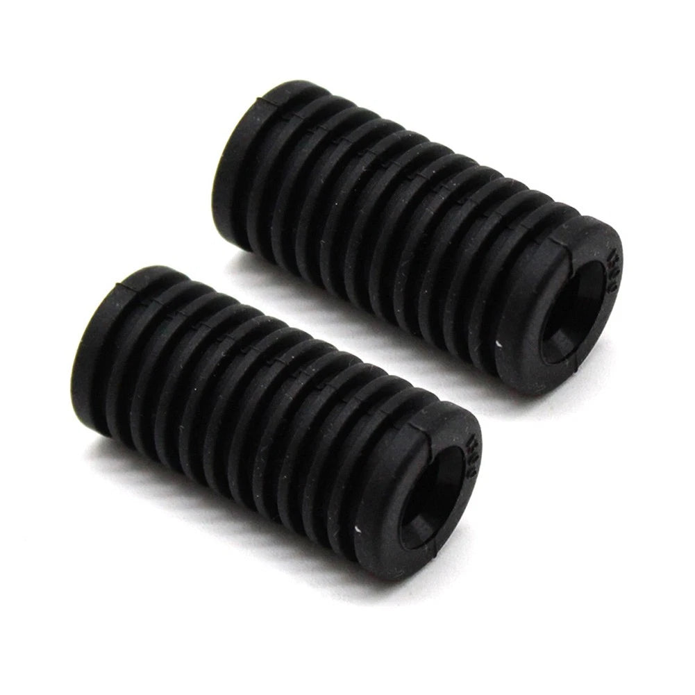 2 x Rubber Gear Shifter Lever Covers for Motorcycle Foot Pegs - Black