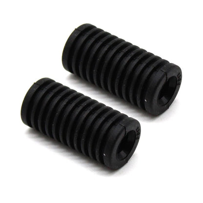 2 x Rubber Gear Shifter Lever Covers for Motorcycle Foot Pegs - Black