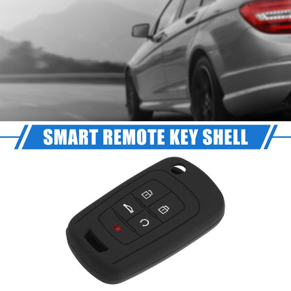 5 Button Remote Key Shell for Chevrolet Camaro (2010-2019) Silicone Black