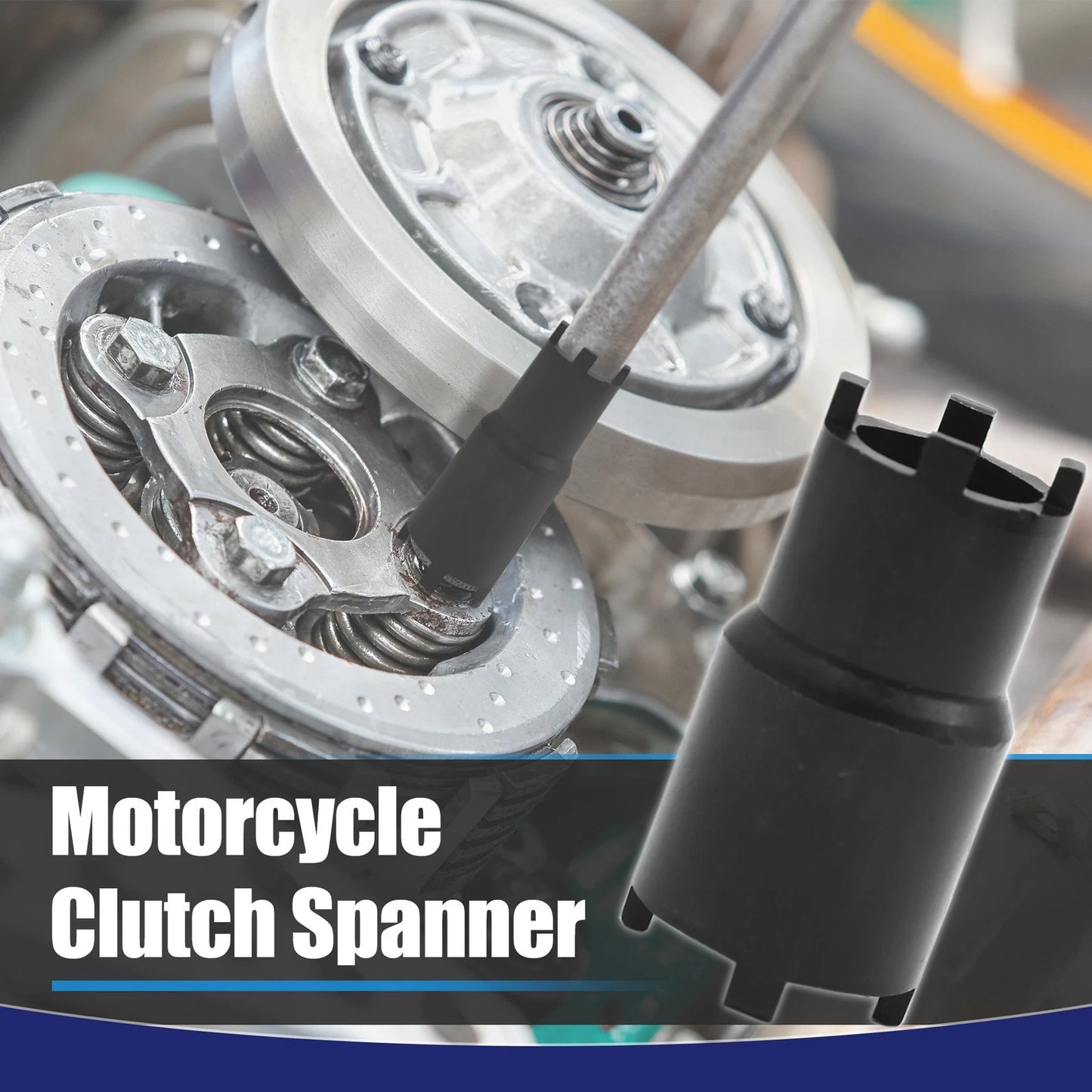 Motorcycle Clutch Lock Nut Spanner Wrench Repair Tool for CG125