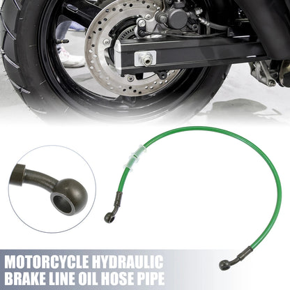 60cm 10mm ID Motorcycle Brake Line Oil Hose Pipe 28° Green for Motorcycle