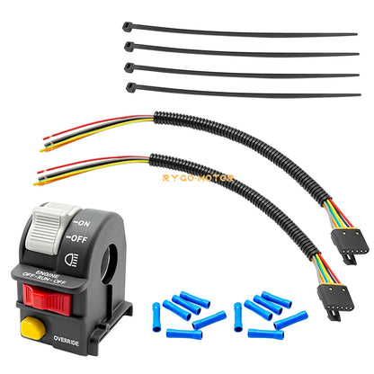 Left Handlebar Switch & Pigtail Harness for Polaris Trail Blazer 250 400