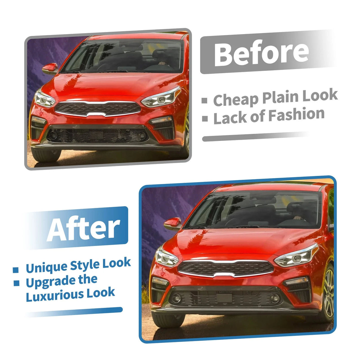 Lower Grille Bumper Cover for Kia Forte (2019-2021) 1 Pcs