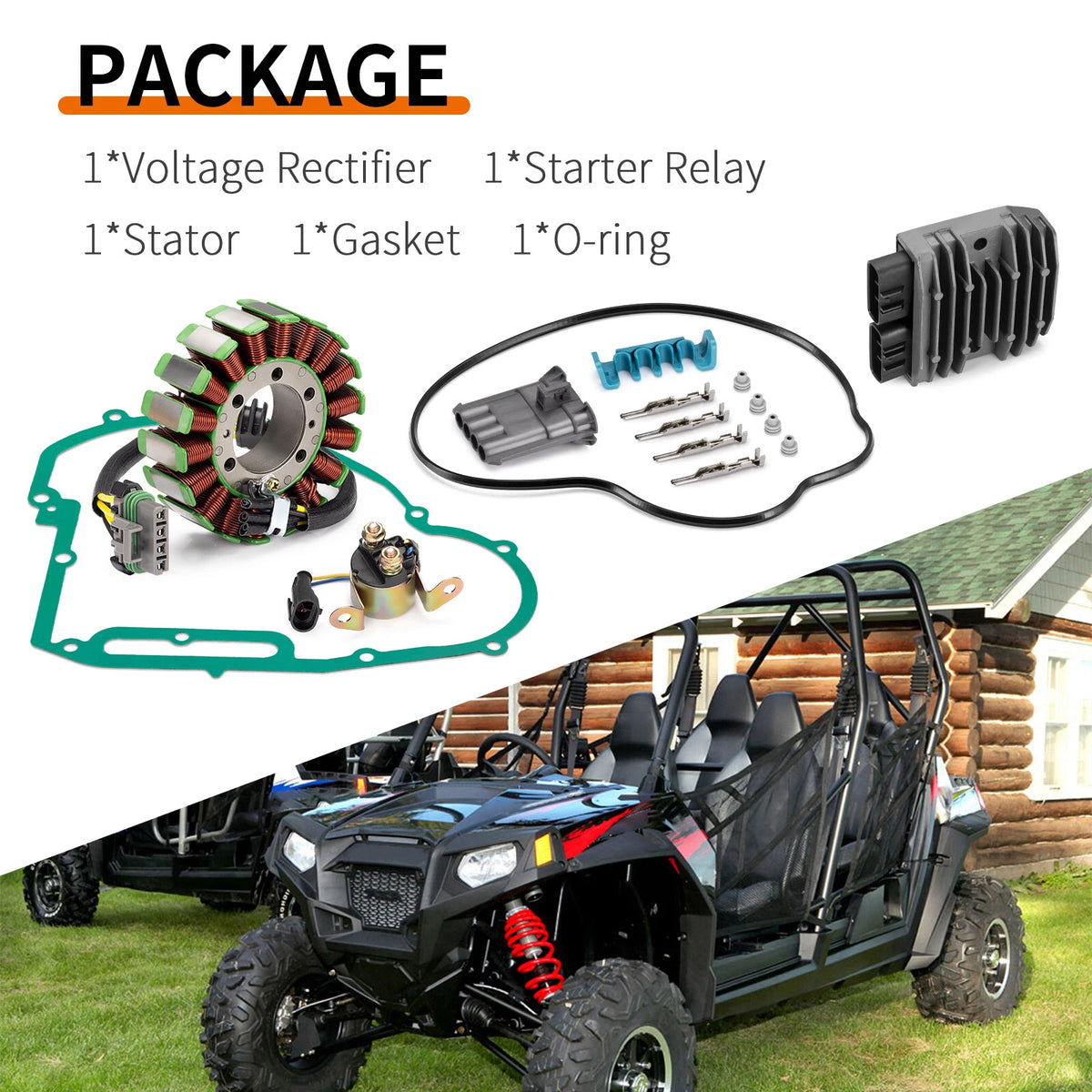 Stator & Rectifier & Starter Relay Gasket for Polaris Ranger 800 (2011-2017)