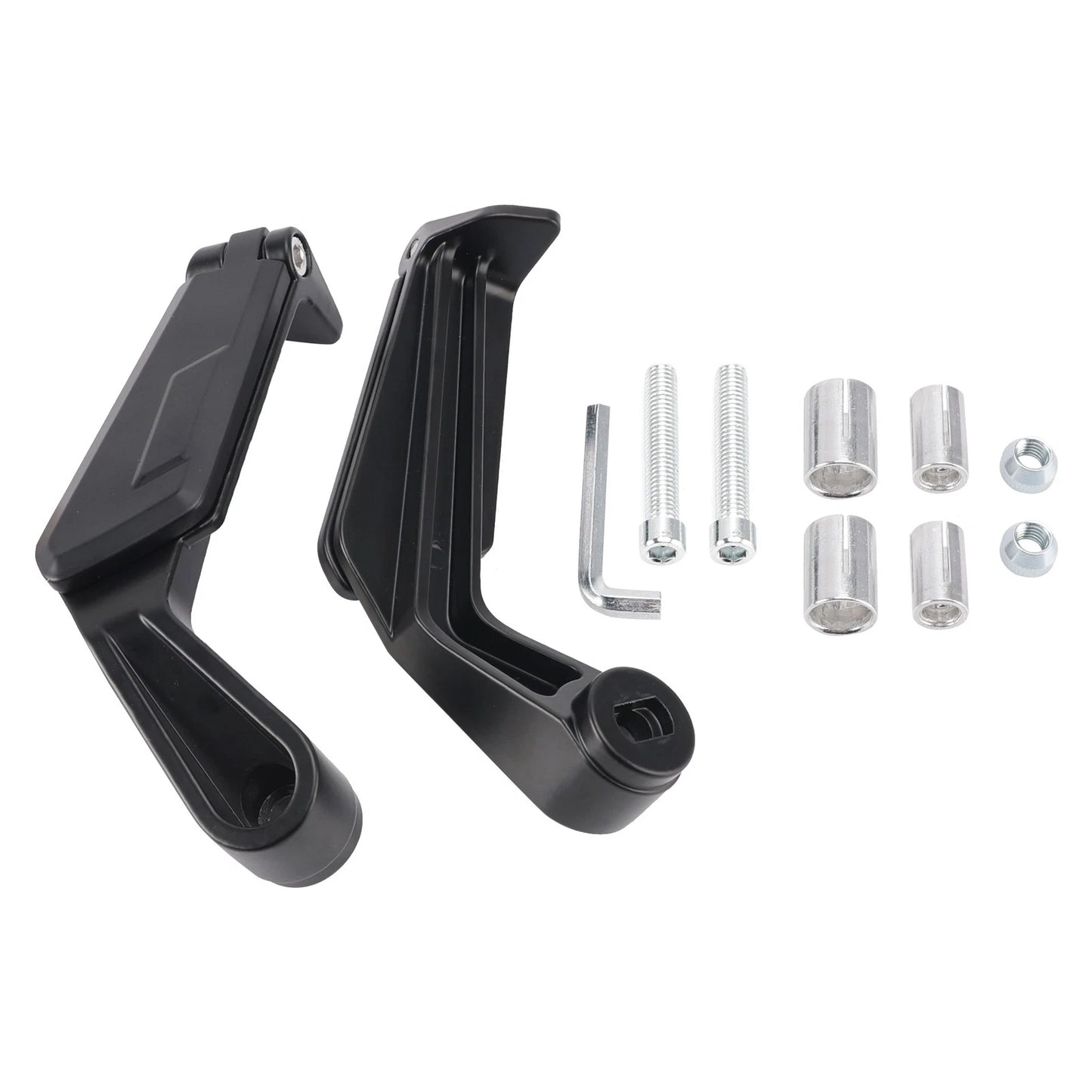 Rearview Mirror Pair for Motorcycle Black for Lever Guard 13-17mm (2013-2017)