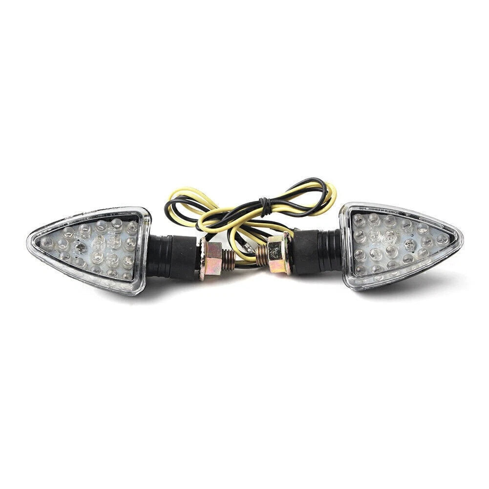 2 x Universal Motorcycle 12V 18 LED Turn Signal Lights for Various Models