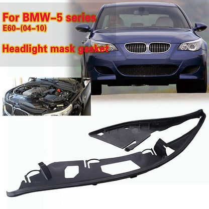 Left Side Headlight Cover Gasket for BMW 5 Series E60 E61 528i 535i M5 (2006-2010)