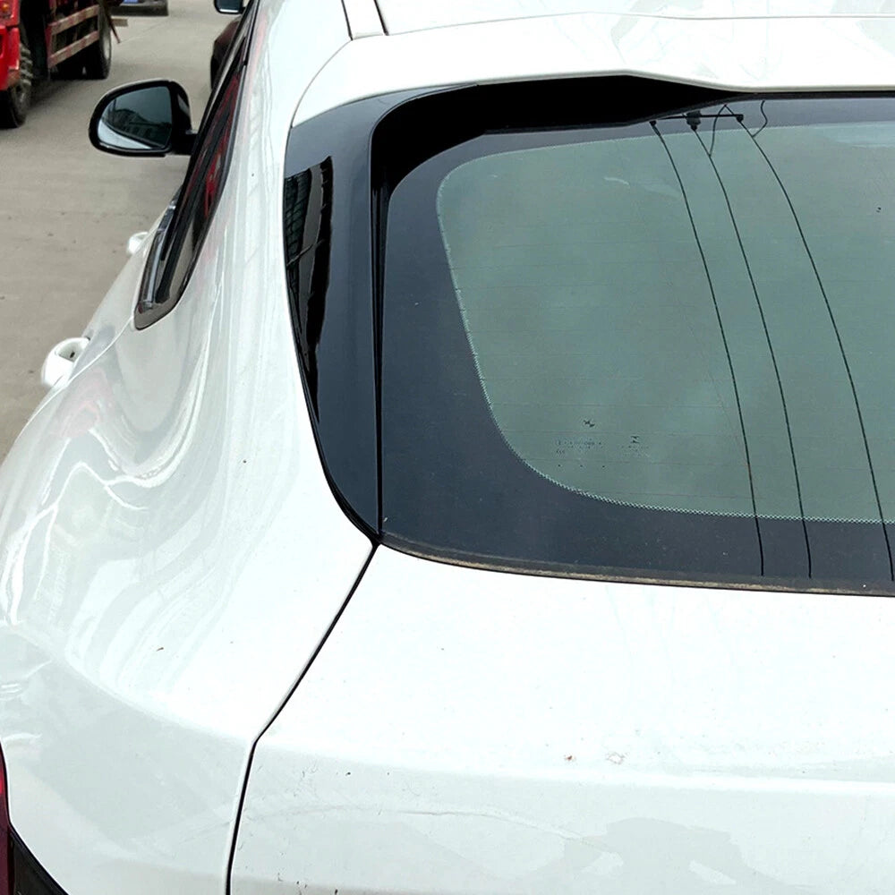 Glossy Black Rear Window Spoiler Cover for BMW X4 (2019-2023)