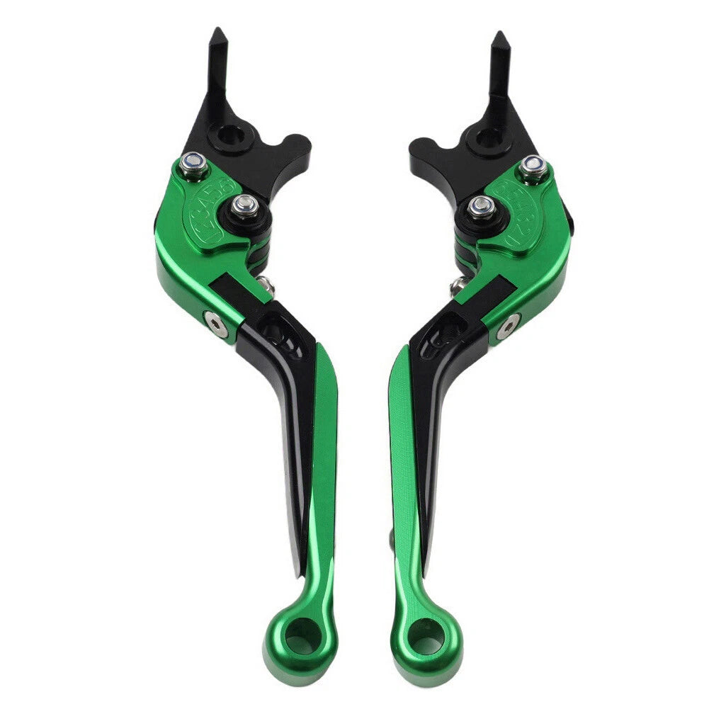 CNC Green Extendable Brake Clutch Levers for Yamaha FJR1300, XJR1300 (04-20)