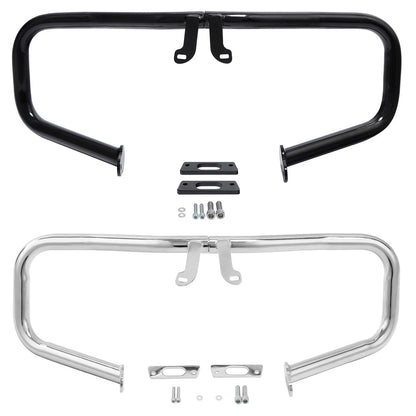 Engine Guard Chopped Black/Chrome Crash Bar for Harley Touring (2014-2024)