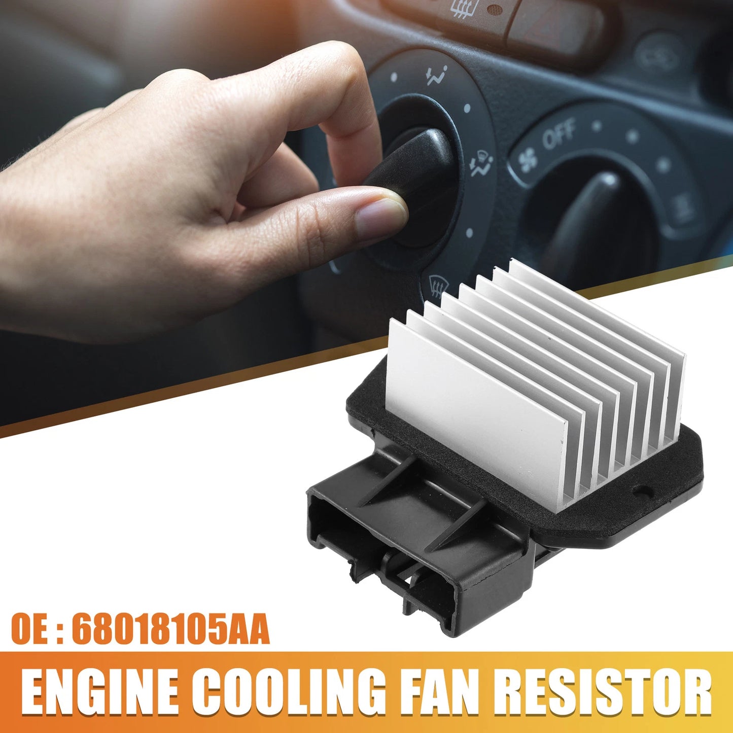 HVAC Blower Motor Resistor for Dodge Ram 2500 3500 (2013-2018)