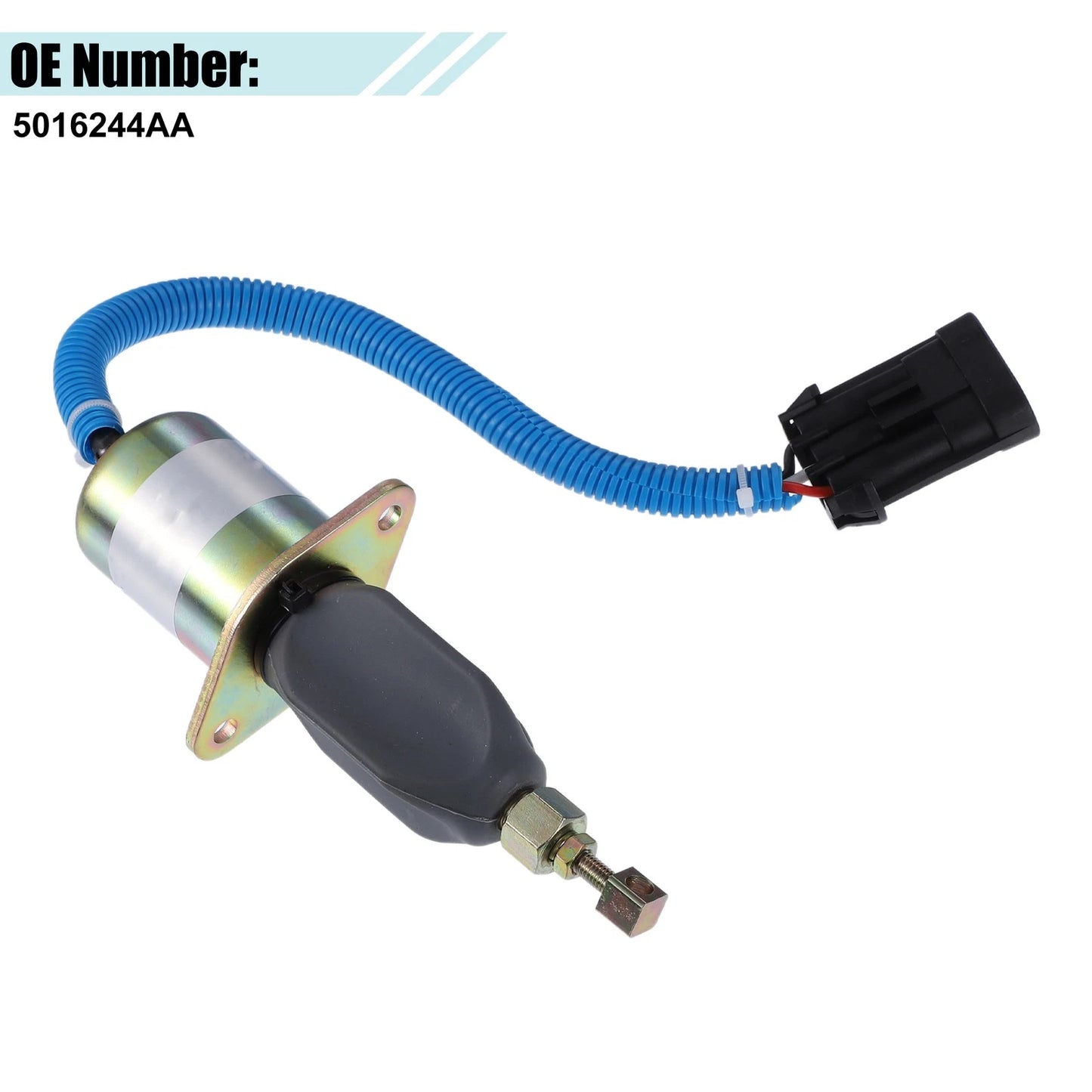 1 Set Fuel Shut Off Stop Solenoid Valve for Dodge Ram 2500