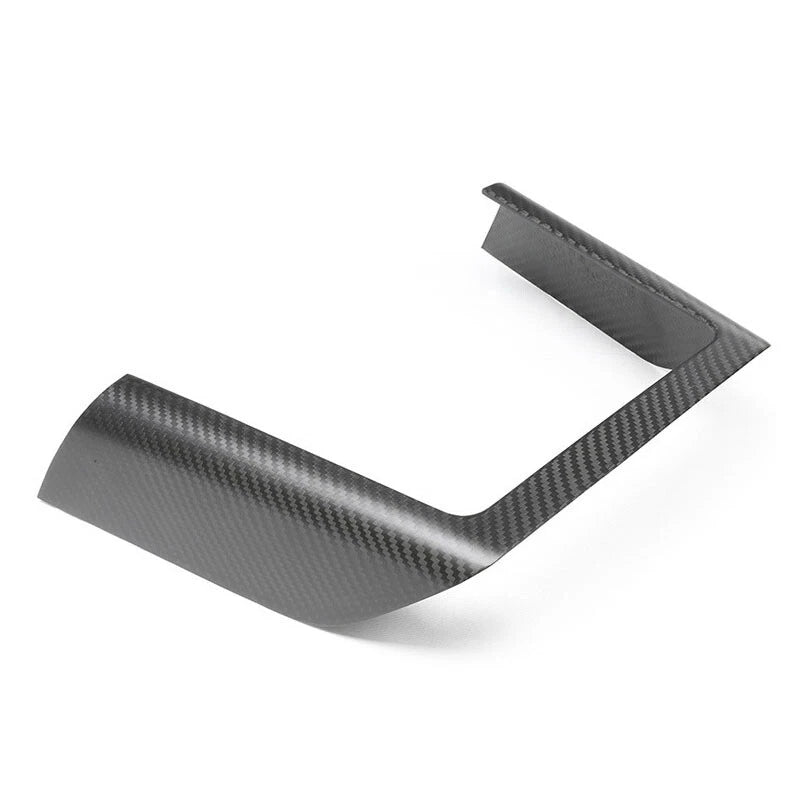 Carbon Fiber Console Wireless Charge Panel Frame Trim for Tesla Model S X 2021+