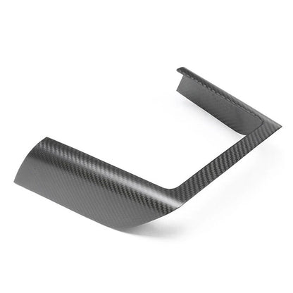 Carbon Fiber Console Wireless Charge Panel Frame Trim for Tesla Model S X 2021+