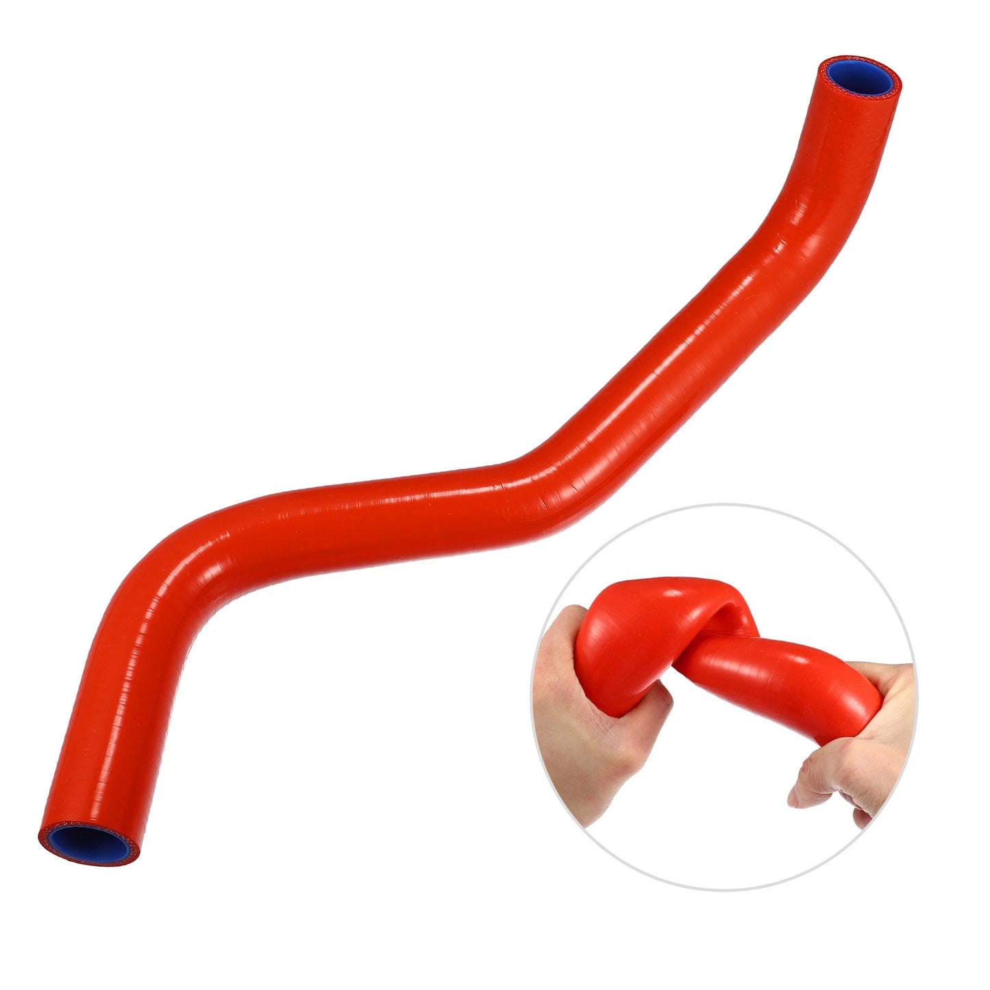 2 x Red Silicone Radiator Coolant Hose Tubes for Toyota Starlet (1989-1995)