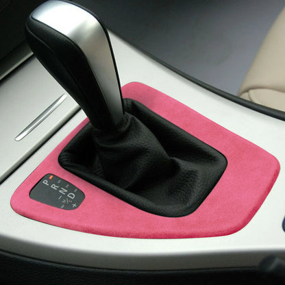 1pc Pink Leather Gear Shift Trim for BMW 3 Series E90 E92 E93 (2005-2012)