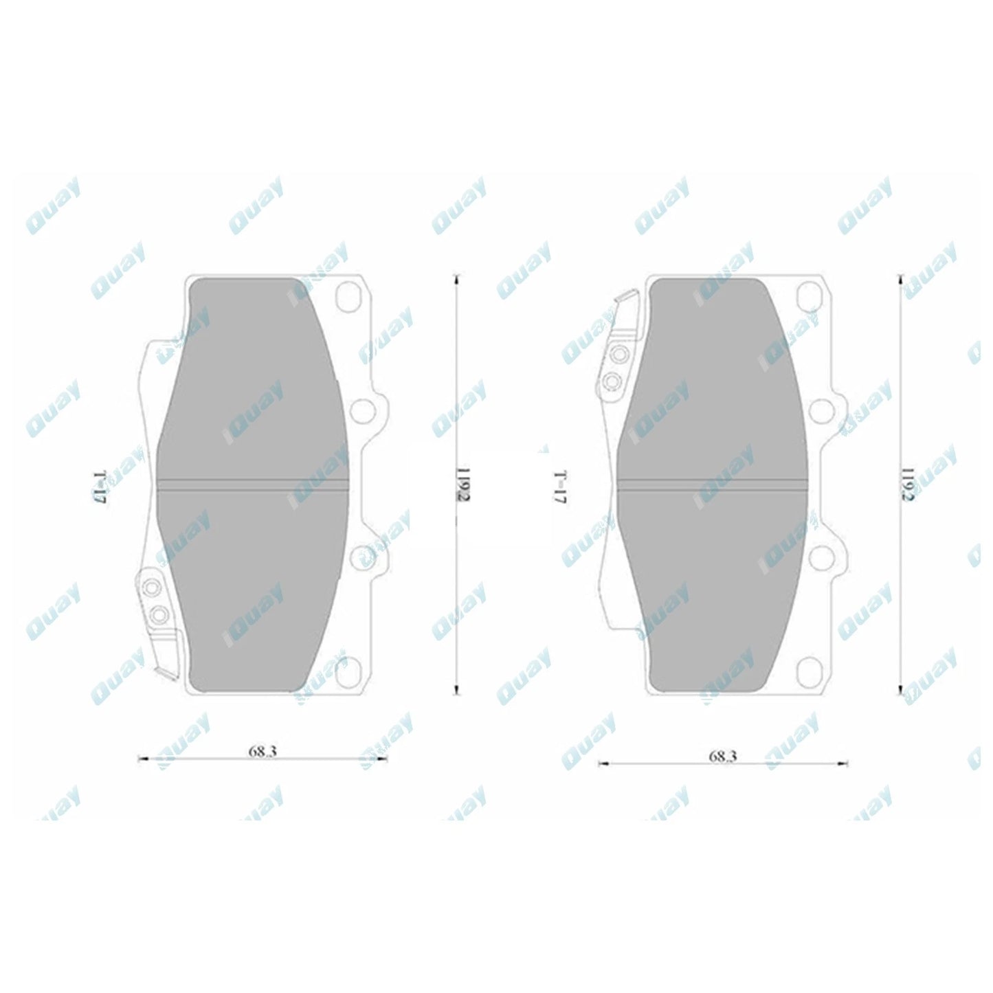 HD Front Disc Brake Pads Set for Hilux GGN25 KUN25 KUN26 TGN26 (2005-2016)