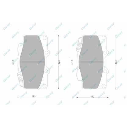 HD Front Disc Brake Pads Set for Hilux GGN25 KUN25 KUN26 TGN26 (2005-2016)