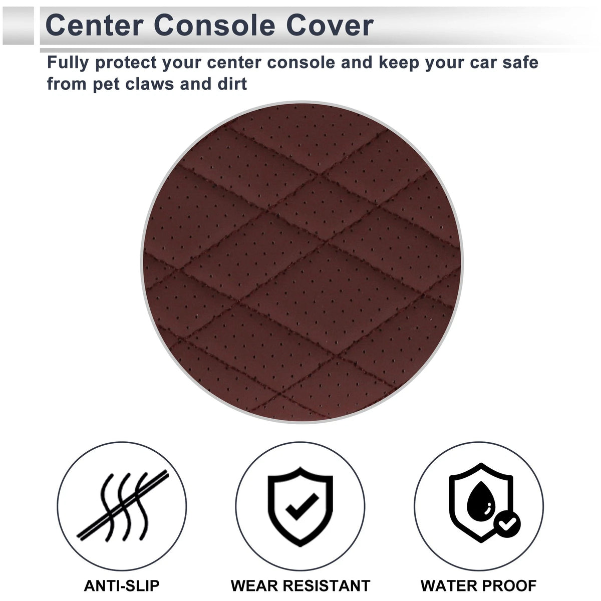 Car Center Console Cover for BMW X7 (2019-2023) - Red Storage Bag 1 Pair
